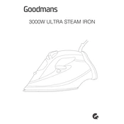 Goodmans B&M 3000W Ultra Steam Iron 325002 manual cover