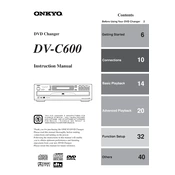 Onkyo DV C600 manual cover