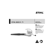 Stihl BGE 61 BGE 71 manual cover