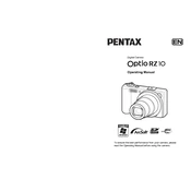 Ricoh Pentax Optio RZ10 manual cover