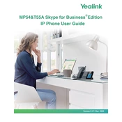 Yealink MP54,T55A Skype for Business manual cover