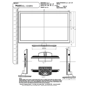 Sony KDL-40XBR9 manual cover