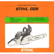 Stihl 028 manual cover