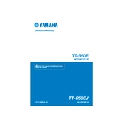 Yamaha TT-R50EJ TT-R50E 2018 manual cover