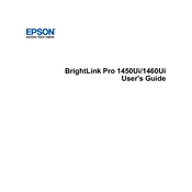 Epson BrightLink Pro 1450Ui manual cover