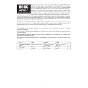 KORG HDIK-1 manual cover