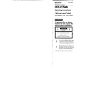 Sony ICF-C740 manual cover