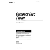 Sony CDP-24 manual cover