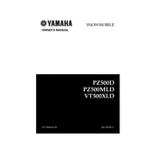 Yamaha PZ500D, PZ500MLD, VT500XLD 2000 manual cover