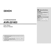 Denon AVR-2310CI manual cover