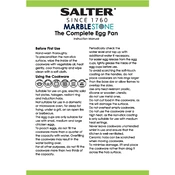 Salter BW05391 Marblestone The Complete Egg Pan manual cover