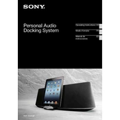 Sony RDP XA900iP manual cover