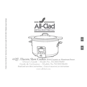 All Clad NC00138680 4QT Slow Cooker manual cover