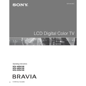 Sony KDL-40S4100 manual cover