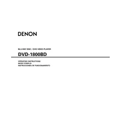 Denon DVD-1800BD manual cover