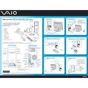 Sony PCV-RS700C manual cover