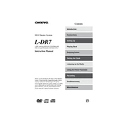 Onkyo L DR7 manual cover