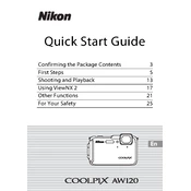 Nikon Coolpix AW120 manual cover