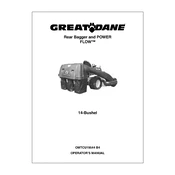 John Deere GreatDane Rear Bagger and Power Flow manual cover