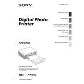 Sony DPP FP30 manual cover