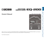 Boss EQ-200 manual cover