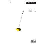 Karcher K 55 manual cover