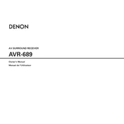 Denon AVR-689 manual cover