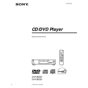 Sony DVP-S533 manual cover