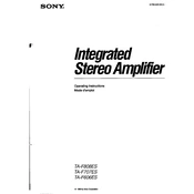 Sony TA-F606ES manual cover