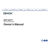 Denon DHT-S217 manual cover