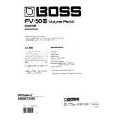 Boss FV-50H manual cover