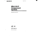 Sony DHC-MD313 manual cover