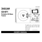 Tascam CD-BT1 manual cover