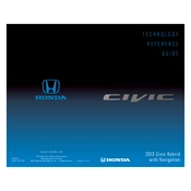 Honda Civic Hybrid with Navigation 2013 Technology manual cover