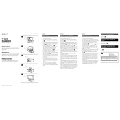 Sony SU-60DX manual cover