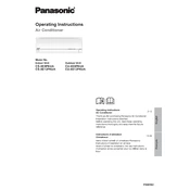 Panasonic CS-XE9PKUA, CS-XE12PKUA manual cover