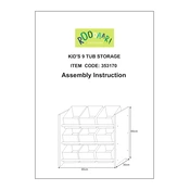 Kid's Dinosaur B&M 9 Tub Storage 353170 manual cover