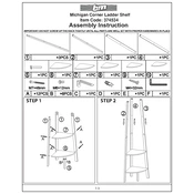 Michigan B&M Corner Ladder Shelf 374534 manual cover