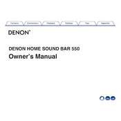 Denon Denon Home Sound Bar 550 manual cover