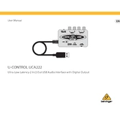 Behringer UCA222 manual cover