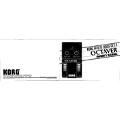 KORG OCT-1 OCTAVER manual cover