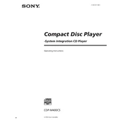 Sony CDP-M400CS manual cover