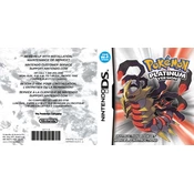 Nintendo Pokemon Platinum Version manual cover