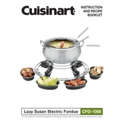 Cuisinart CFO-1000 manual cover