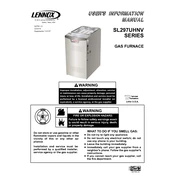 Lennox SL297UHNV manual cover