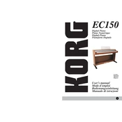 KORG EC-150 manual cover