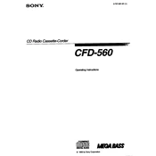 Sony CFD-560 manual cover