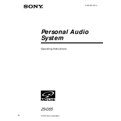 Sony ZS-D55 manual cover