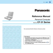 Panasonic CF-31 Series manual cover