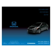 Honda Civic Sedan LX and Civic Sedan HF 2012 Technology manual cover